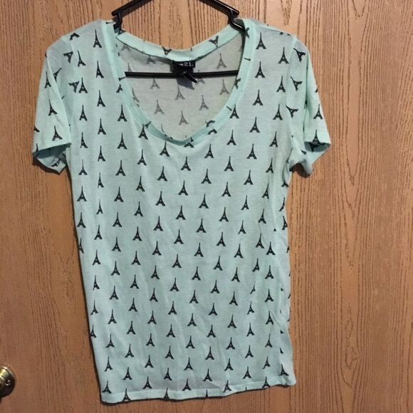 Mint Eiffel Tower top - Picture 2 of 3